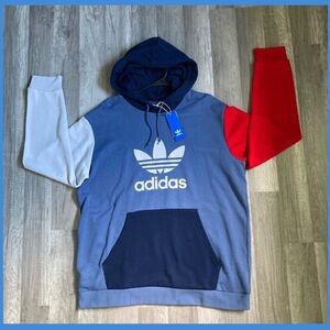 XL Adidas original Men's Multicolor Hoodie Pullover sweatshirt new with tags
